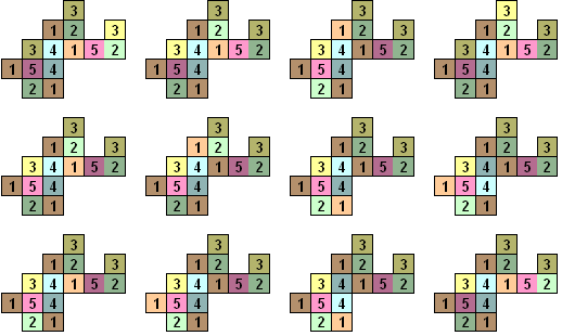 Verlichte pentominoes